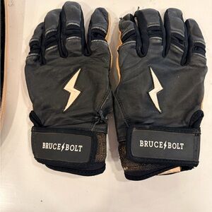 Bruce Bolt Batting Gloves - Youth Large